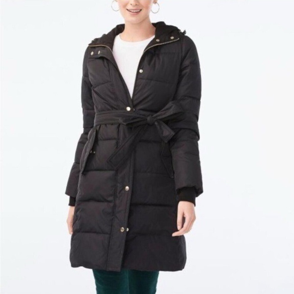J Crew Women's Black Puffer Jacket